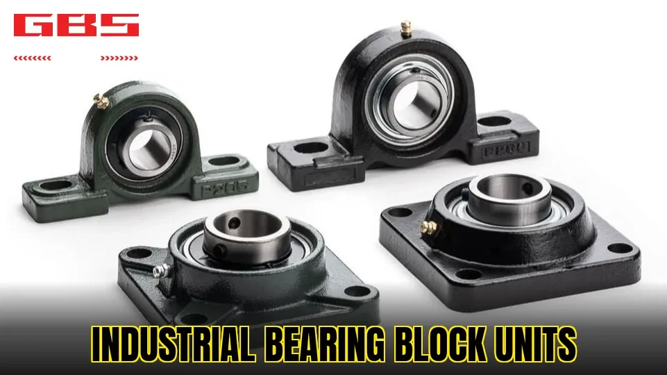Industrial bearing block units