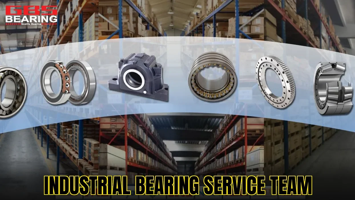 Industrial bearing service team