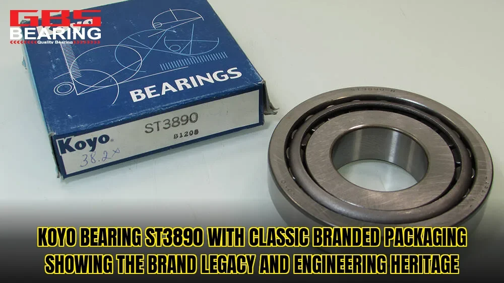 KOYO Bearing ST3890 with classic branded packaging showing the brand legacy and engineering heritage