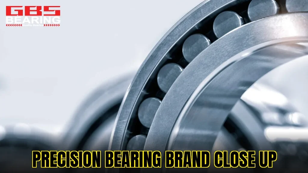 Precision bearing brand close up